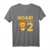 Kinder 2. Geburtstag Löwe T-Shirt – Süßes Afrika Tier Motiv für Jungen zum Geburtstag & als Geschenk