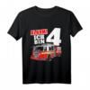 Kinder Feuerwehrauto T-Shirt für den 4. Geburtstag – Geschenk für Jungen Feuerwehrfan, Geburtstag Outfit & Feuerwehrauto Geschenk
