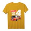 Kinder Feuerwehrauto T-Shirt für den 4. Geburtstag – Geschenk für Jungen Feuerwehrfan, Geburtstag Outfit & Feuerwehrauto Geschenk