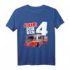 Kinder Feuerwehrauto T-Shirt für den 4. Geburtstag – Geschenk für Jungen Feuerwehrfan, Geburtstag Outfit & Feuerwehrauto Geschenk
