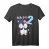 Kinder 2 Jahre alt Ich bin 2 Pinguine T-Shirt - Süßes Geburtstagsoutfit für Jungen und Mädchen zum 2. Geburtstag