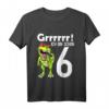 Kinder T-Rex Dinosaurier Geburtstag T-Shirt für 6-Jährige Jungen – Lustiges Geschenk für Kindergeburtstage und Dinosaurier-Fans