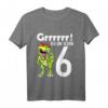 Kinder T-Rex Dinosaurier Geburtstag T-Shirt für 6-Jährige Jungen – Lustiges Geschenk für Kindergeburtstage und Dinosaurier-Fans