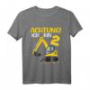 Kinder 2 Jahre alter Bagger Geburtstag T-Shirt – Lustiges Geschenk für Zweijährige, Jungen & Mädchen für Feier & Kindergarten