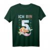 Kinder 5. Geburtstag Meerjungfrau Nixe Mädchen T-Shirt – Süßes Geburtstagsdesign für kleine Meerjungfrauen & Partygänger