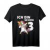 Kinder Ich bin schon drei Einhorn Dab T-Shirt - Lustiges Geburtstagsgeschenk für 3-Jährige Jungen & Mädchen