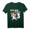Kinder Ich bin schon drei Einhorn Dab T-Shirt - Lustiges Geburtstagsgeschenk für 3-Jährige Jungen & Mädchen
