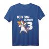 Kinder Ich bin schon drei Einhorn Dab T-Shirt - Lustiges Geburtstagsgeschenk für 3-Jährige Jungen & Mädchen