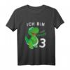Kinder Geburtstagsshirt Ich bin 3 Jahre Alt Dino - Lustiges Dinosaurier Design für den 3. Geburtstag, Geschenkidee für Jungen & Mädchen