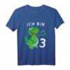 Kinder Geburtstagsshirt Ich bin 3 Jahre Alt Dino - Lustiges Dinosaurier Design für den 3. Geburtstag, Geschenkidee für Jungen & Mädchen