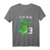 Kinder Geburtstagsshirt Ich bin 3 Jahre Alt Dino - Lustiges Dinosaurier Design für den 3. Geburtstag, Geschenkidee für Jungen & Mädchen