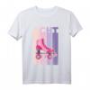 Süßes Rollschuh T-Shirt für Mädchen zum 8. Geburtstag - Retro Design für junge Skate-Fans und Rollschuhfahrer