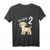 Kinder 2. Geburtstag T-Shirt mit Hund - Lustiges Labrador Design für Mädchen und Jungen zum 2. Geburtstag, perfekt als Geschenk