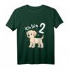 Kinder 2. Geburtstag T-Shirt mit Hund - Lustiges Labrador Design für Mädchen und Jungen zum 2. Geburtstag, perfekt als Geschenk
