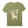 Kinder 2. Geburtstag T-Shirt mit Hund - Lustiges Labrador Design für Mädchen und Jungen zum 2. Geburtstag, perfekt als Geschenk