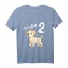 Kinder 2. Geburtstag T-Shirt mit Hund - Lustiges Labrador Design für Mädchen und Jungen zum 2. Geburtstag, perfekt als Geschenk