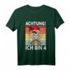 Kinder Achtung ich bin 4 Jahre alt Geburtstag Junge Pirat Party T-Shirt - Lustiges Geschenk für den 4. Geburtstag von Piratenfans