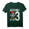 Kinder T-Shirt zum 3. Geburtstag mit Pirat Totenkopf – Lustiges Partygeschenk für Jungen und Mädchen