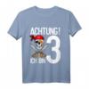 Kinder T-Shirt zum 3. Geburtstag mit Pirat Totenkopf – Lustiges Partygeschenk für Jungen und Mädchen
