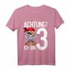 Kinder T-Shirt zum 3. Geburtstag mit Pirat Totenkopf – Lustiges Partygeschenk für Jungen und Mädchen