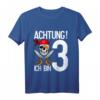 Kinder T-Shirt zum 3. Geburtstag mit Pirat Totenkopf – Lustiges Partygeschenk für Jungen und Mädchen