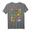 Bagger T-Shirt für Kinder mit 14 Fahrzeugen auf der Baustelle – Perfektes Geschenk für Baumaschinen- und Baustellenfans zum HapDog