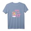 17. Geburtstag Einhorn T-Shirt für Mädchen – Süßes und Cooles Geburtstagsgeschenk für 17-Jährige mit Sonnenbrille