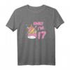 17. Geburtstag Einhorn T-Shirt für Mädchen – Süßes und Cooles Geburtstagsgeschenk für 17-Jährige mit Sonnenbrille