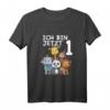 Süßes Kinder & Zoo T-Shirt zum 1. Geburtstag - Perfektes Geschenk für Neffen, Enkel und Kinder im Zoo-Thema