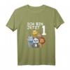 Süßes Kinder & Zoo T-Shirt zum 1. Geburtstag - Perfektes Geschenk für Neffen, Enkel und Kinder im Zoo-Thema