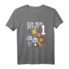 Süßes Kinder & Zoo T-Shirt zum 1. Geburtstag - Perfektes Geschenk für Neffen, Enkel und Kinder im Zoo-Thema