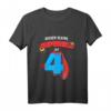 Kinder Superheld T-Shirt zum 4. Geburtstag - Perfekt für Jungen & Mädchen, Helden und Actionfiguren Fans