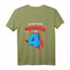 Kinder Superheld T-Shirt zum 4. Geburtstag - Perfekt für Jungen & Mädchen, Helden und Actionfiguren Fans