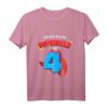 Kinder Superheld T-Shirt zum 4. Geburtstag - Perfekt für Jungen & Mädchen, Helden und Actionfiguren Fans