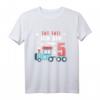 Kinder Zug T-Shirt zum 5. Geburtstag - Lustiges Eisenbahn Design für Jungen & Mädchen, ideales Geschenk für kleine Eisenbahn- und Zugliebhaber