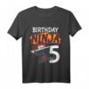 Kinder Ninja T-Shirt zum 5. Geburtstag - Cooles Geburtstagsgeschenk für Jungen und Ninja-Fans