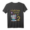 Kinder Ich bin 2 Jahre alt Elefant - Niedliches Geburtstags T-Shirt für den 2. Geburtstag, perfekt für kleine Zoo-Fans