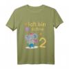 Kinder Ich bin 2 Jahre alt Elefant - Niedliches Geburtstags T-Shirt für den 2. Geburtstag, perfekt für kleine Zoo-Fans