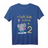 Kinder Ich bin 2 Jahre alt Elefant - Niedliches Geburtstags T-Shirt für den 2. Geburtstag, perfekt für kleine Zoo-Fans