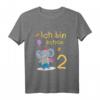Kinder Ich bin 2 Jahre alt Elefant - Niedliches Geburtstags T-Shirt für den 2. Geburtstag, perfekt für kleine Zoo-Fans