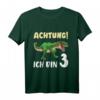 Kinder 3. Geburtstag Dino Shirt für Jungen – Dinosaurier T-Shirt als Geschenk zum 3. Geburtstag, klassisch geschnitten
