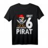 Lustiges Pirat T-Shirt zum 6. Geburtstag für Jungen – Perfektes Geburtstagsgeschenk für kleine Piraten