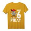 Lustiges Pirat T-Shirt zum 6. Geburtstag für Jungen – Perfektes Geburtstagsgeschenk für kleine Piraten