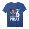 Lustiges Pirat T-Shirt zum 6. Geburtstag für Jungen – Perfektes Geburtstagsgeschenk für kleine Piraten