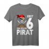 Lustiges Pirat T-Shirt zum 6. Geburtstag für Jungen – Perfektes Geburtstagsgeschenk für kleine Piraten