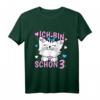Kinder Ich bin schon 3 Jahre alt Mädchen Geburtstag Outfit mit Katze - Niedliches T-Shirt für Kindergeburtstag, Kita & Kindergarten