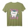 Kinder Ich bin schon 3 Jahre alt Mädchen Geburtstag Outfit mit Katze - Niedliches T-Shirt für Kindergeburtstag, Kita & Kindergarten