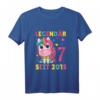 Kinder 7. Geburtstag Einhorn Mädchen T-Shirt - Perfektes Geschenk für 7-Jährige, Niedliche Geburtstagsidee für Mädchen und Kinder