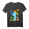 Kinder 1. Geburtstag Junge Dino Outfit - Süßes Dinosaurier T-Shirt für den ersten Geburtstag & Dino Party Dekoration