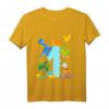 Kinder 1. Geburtstag Junge Dino Outfit - Süßes Dinosaurier T-Shirt für den ersten Geburtstag & Dino Party Dekoration